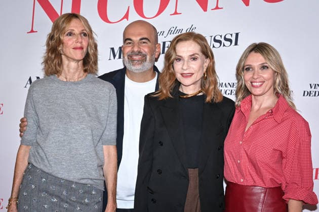 Preview of the film NI VUE, NI CONNUE in Paris FA Sandrine Kiberlain, Marc Fitoussi, Isabelle Huppert, and Anne Marivin pose for a photo-call for the film NI VUE, NI CONNUE at the Pathe Palace Cinema in Paris, on September 29, 2026. Photo by Firas Abdullah ABACAPRESS.COM Paris Ile-de-France France  Copyright: xAbdullahxFiras ABACAx
