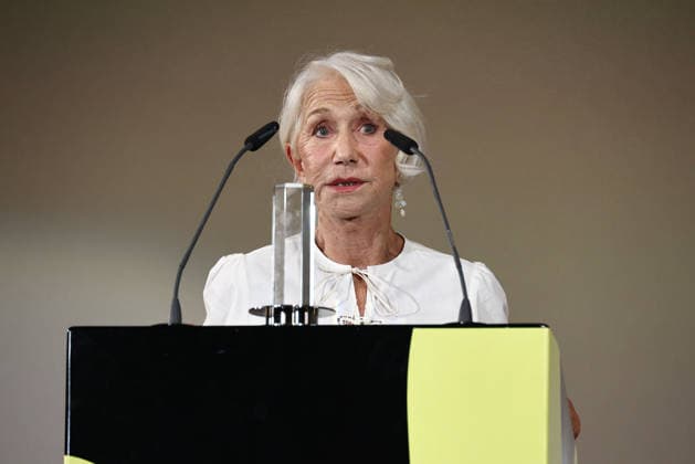 Helen Mirren at the ceremony honoring her with the Douglas Sirk Award on September 29, 2026, at Cinemaxx Dammtor as part of the 34th Hamburg Film Festival. Helen Mirren attends the ceremony honoring her with the Douglas Sirk Award at Cinemaxx Dammtor on September 29, 2026 in Hamburg, Germany. Douglas Sirk Award for Helen Mirren at the 34th Filmfest Hamburg
