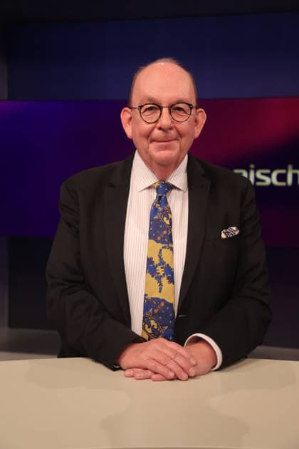 Guests on Maischberger in Berlin, September 29, 2026: Guests on the live broadcast of Maischberger on Das Erste with Jan van Aken, Peter Neumann, Member of the Bundestag for Die Linke; political scientist Frederik Pleitgen; CNN correspondent Denis Scheck; literary critic and host Ulrike Herrmann; Michael Bröcker of *taz*; Table Briefings, Berlin, Germany Copyright: xMatthiasxGränzdörferx