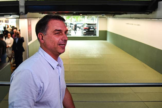 SaO PAULO, SP - 29.09.2026: FLaVIO BOLSONARO PARTICIPA DE ENCONTRO SP - Flavio Bolsonaro (PL), candidate for President of the Republic, participates in a meeting with black belts in Jiu-Jitsu, this Tuesday (29), at the Alliance academy, in the Vila Olimpia neighborhood, in Sao Paulo, SP. x3022280x  RobertoxCasimiro