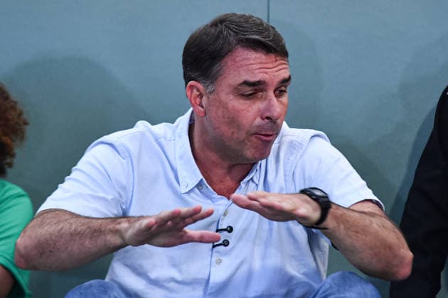 SaO PAULO, SP - 29.09.2026: FLaVIO BOLSONARO PARTICIPA DE ENCONTRO SP - Flavio Bolsonaro (PL), candidate for President of the Republic, participates in a meeting with black belts in Jiu-Jitsu, this Tuesday (29), at the Alliance academy, in the Vila Olimpia neighborhood, in Sao Paulo, SP. x3022282x  RobertoxCasimiro