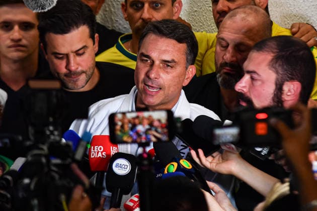 SaO PAULO, SP - 29.09.2026: FLaVIO BOLSONARO PARTICIPA DE ENCONTRO SP - Flavio Bolsonaro (PL), candidate for President of the Republic, participates in a meeting with black belts in Jiu-Jitsu, this Tuesday (29), at the Alliance academy, in the Vila Olimpia neighborhood, in Sao Paulo, SP. x3022297x  RobertoxCasimiro