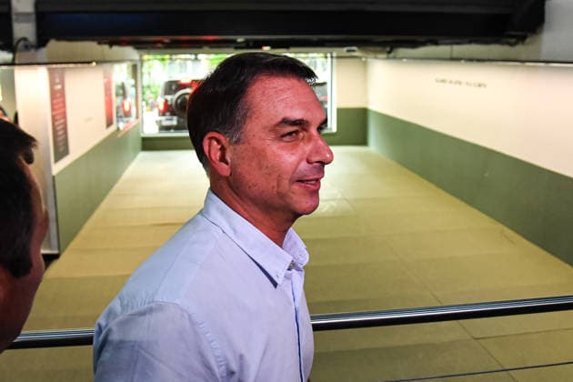 SaO PAULO, SP - 29.09.2026: FLaVIO BOLSONARO PARTICIPA DE ENCONTRO SP - Flavio Bolsonaro (PL), candidate for President of the Republic, participates in a meeting with black belts in Jiu-Jitsu, this Tuesday (29), at the Alliance academy, in the Vila Olimpia neighborhood, in Sao Paulo, SP. x3022302x  RobertoxCasimiro
