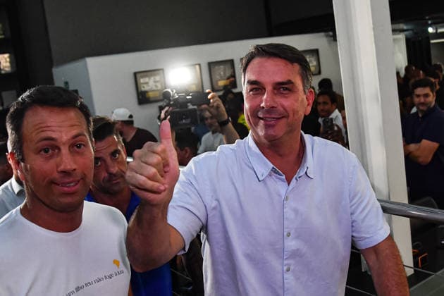 SaO PAULO, SP - 29.09.2026: FLaVIO BOLSONARO PARTICIPA DE ENCONTRO SP - Flavio Bolsonaro (PL), candidate for President of the Republic, participates in a meeting with black belts in Jiu-Jitsu, this Tuesday (29), at the Alliance academy, in the Vila Olimpia neighborhood, in Sao Paulo, SP. x3022303x  RobertoxCasimiro