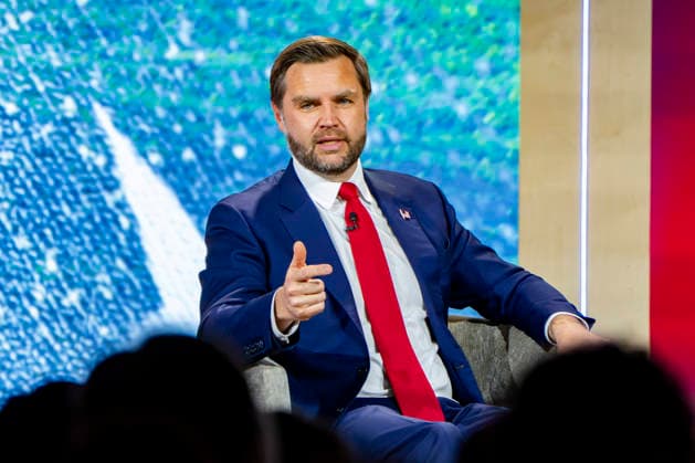 Vice President JD Vance speaks during the 2026 MAHA Summit at the Waldorf Astoria Hotel in Washington, DC on Tuesday, September 29, 2026. Leaders from government, healthcare, science, technology, agriculture, and business gathered to discuss challenges, opportunities, and approaches to improving health across the United States. WAP20260929160 BONNIExCASH