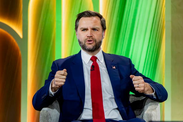 Vice President JD Vance speaks during the 2026 MAHA Summit at the Waldorf Astoria Hotel in Washington, DC on Tuesday, September 29, 2026. Leaders from government, healthcare, science, technology, agriculture, and business gathered to discuss challenges, opportunities, and approaches to improving health across the United States. WAP20260929166 BONNIExCASH