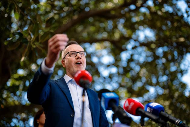 GREENS LEADERSHIP ANNOUNCEMENT, Senator David Shoebridge speaks to media during a press conference announcing the new leadership team of the Australian Greens, in Sydney, Wednesday, September 30, 2026. ( NO ARCHIVING SYDNEY NEW SOUTH WALES Australia  Copyright: xGEORGExCHANx 20260930188304741395