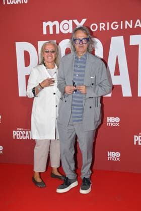 IPA89127917 - Rome, Cinema Adriano: Preview of the HBO TV series Peccato. Pictured: Gigi Marzullo and Antonella De Iuliis  Copyright: xVincenzoxLandix xVincenzoxLandix IPA89127917