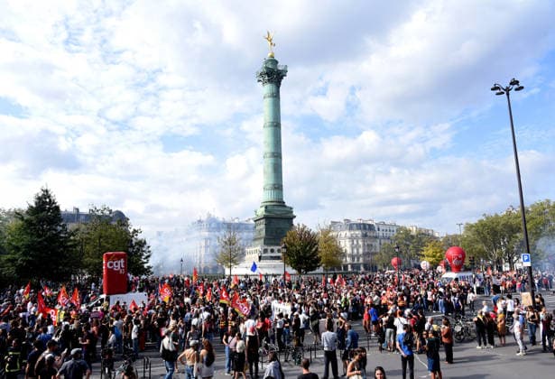 Marylise Leon At Public Service Demonstration For Working Conditions And Funding - Paris Demonstration of Public Service for working conditions and increased funding for public services and to support the high school blockades in Paris, France on September 29, 2026. Photo by Alain Apaydin ABACAPRESS.COM Paris France  Copyright: xApaydinxAlain ABACAx