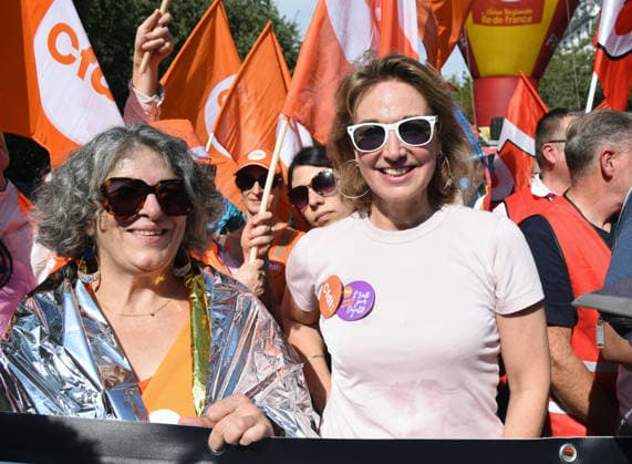 Marylise Leon At Public Service Demonstration For Working Conditions And Funding - Paris Marylise Leon (cfdt) at the demonstration of Public Service for working conditions and increased funding for public services and to support the high school blockades in Paris, France on September 29, 2026. Photo by Alain Apaydin ABACAPRESS.COM Paris France  Copyright: xApaydinxAlain ABACAx