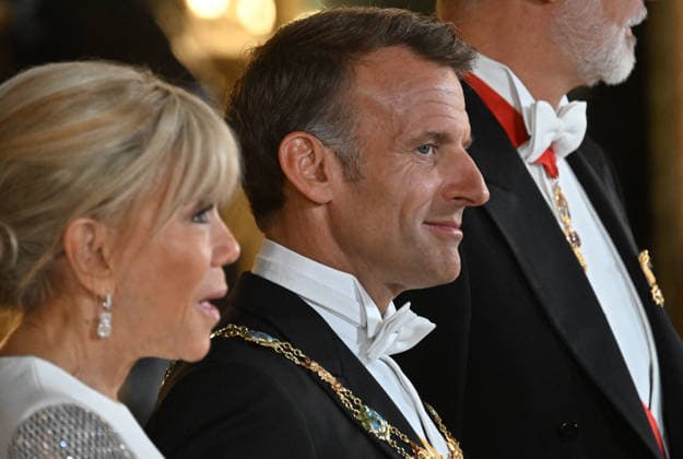 King Felipe VI of Spain, Queen Letizia of Spain, French President Emmanuel Macron, and his wife, First Lady Brigitte Macron, arrive at the gala dinner in honor of the French presidential couple at the Royal Palace in Madrid, Spain, on September 29, 2026. The French presidential couple is on a two-day official visit to Spain. Christian Liewig Bestimage King Felipe VI of Spain, Queen Letizia of Spain, French President Emmanuel Macron, and his wife, First Lady Brigitte Macron, arrive at the gala dinner in honor of the French presidential couple at the Royal Palace in Madrid, Spain, on September 29, 2026. The French presidential couple is on a two-day official visit to Spain. Madrid, Spain  Copyright: xChristianxLiewigx xBestimagexChristianxLiewigx xBestimagex