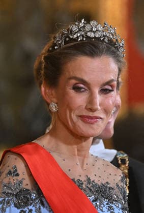 King Felipe VI of Spain, Queen Letizia of Spain, French President Emmanuel Macron, and his wife, First Lady Brigitte Macron, arrive at the gala dinner in honor of the French presidential couple at the Royal Palace in Madrid, Spain, on September 29, 2026. The French presidential couple is on a two-day official visit to Spain. Christian Liewig Bestimage King Felipe VI of Spain, Queen Letizia of Spain, French President Emmanuel Macron, and his wife, First Lady Brigitte Macron, arrive at the gala dinner in honor of the French presidential couple at the Royal Palace in Madrid, Spain, on September 29, 2026. The French presidential couple is on a two-day official visit to Spain. Madrid, Spain  Copyright: xChristianxLiewigx xBestimagexChristianxLiewigx xBestimagex