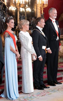 King Felipe VI and Queen Letizia of Spain hosted Emmanuel Macron, President of the French Republic, and First Lady Brigitte Macron for a state dinner in their honor at the Royal Palace in Madrid, September 29, 2026 King Felipe VI King Felipe VI of Spain and Queen Letizia Queen Letizia of Spain host a gala dinner in honor of Emmanuel Macron and First Lady Brigitte Macron at the Royal Palace in Madrid on September 29, 2026 Madrid, Spain  Copyright: xLALOxYASKYx xBESTIMAGExLALOxYASKYx xBESTIMAGEx