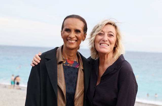 Karine Silla and Valeria Bruni Tedeschi at the photocall for the film *Un jeu dangereux* during the 8th edition of the Cinéroman Festival in Nice on September 29, 2026. Jacovides Bebert, Bestimage. Photocall for the film *Un jeu dangereux* at the 8th edition of the Cinéroman Festival in Nice, France  Copyright: xDominiquexJacovidesx-xBrunoxBebertx xBestimagexDominiquexJacovidesx-xBrunoxBebertx xBestimagex