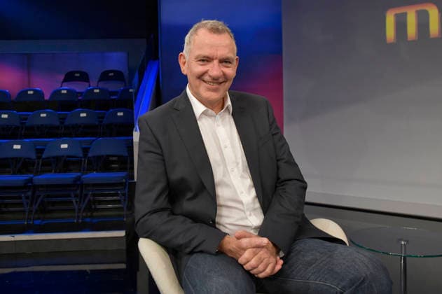 Jan van Aken on the ARD talk show *maischberger* at the studio in Berlin-Adlershof, Berlin, September 29, 2026 Foto:xM.xBehrensx xFuturexImagex maischberger2909_6922