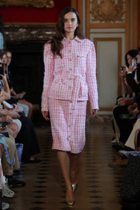 PFW - Nothing Nine Runway A model walks the runway during the Nothing Nine Womenswear Spring Summer 2024 show as part of Paris Fashion Week on October 03, 2023 in Paris, France. Photo by Alain-Gil Gonzalez ABACAPRESS..COM Paris France  Copyright: xGonzalezxAlain-Gil ABACAx