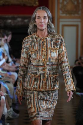 PFW - Nothing Nine Runway A model walks the runway during the Nothing Nine Womenswear Spring Summer 2024 show as part of Paris Fashion Week on October 03, 2023 in Paris, France. Photo by Alain-Gil Gonzalez ABACAPRESS..COM Paris France  Copyright: xGonzalezxAlain-Gil ABACAx