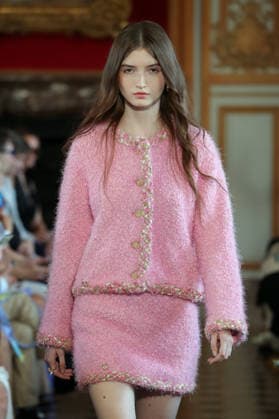 PFW - Nothing Nine Runway A model walks the runway during the Nothing Nine Womenswear Spring Summer 2024 show as part of Paris Fashion Week on October 03, 2023 in Paris, France. Photo by Alain-Gil Gonzalez ABACAPRESS..COM Paris France  Copyright: xGonzalezxAlain-Gil ABACAx