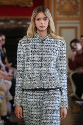 PFW - Nothing Nine Runway A model walks the runway during the Nothing Nine Womenswear Spring Summer 2024 show as part of Paris Fashion Week on October 03, 2023 in Paris, France. Photo by Alain-Gil Gonzalez ABACAPRESS..COM Paris France  Copyright: xGonzalezxAlain-Gil ABACAx