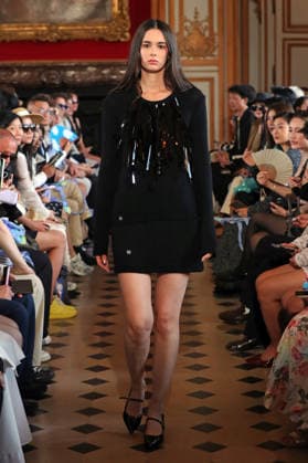 PFW - Nothing Nine Runway A model walks the runway during the Nothing Nine Womenswear Spring Summer 2024 show as part of Paris Fashion Week on October 03, 2023 in Paris, France. Photo by Alain-Gil Gonzalez ABACAPRESS..COM Paris France  Copyright: xGonzalezxAlain-Gil ABACAx