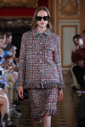 PFW - Nothing Nine Runway A model walks the runway during the Nothing Nine Womenswear Spring Summer 2024 show as part of Paris Fashion Week on October 03, 2023 in Paris, France. Photo by Alain-Gil Gonzalez ABACAPRESS..COM Paris France  Copyright: xGonzalezxAlain-Gil ABACAx