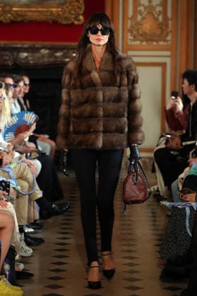 PFW - Nothing Nine Runway A model walks the runway during the Nothing Nine Womenswear Spring Summer 2024 show as part of Paris Fashion Week on October 03, 2023 in Paris, France. Photo by Alain-Gil Gonzalez ABACAPRESS..COM Paris France  Copyright: xGonzalezxAlain-Gil ABACAx