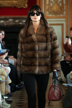 PFW - Nothing Nine Runway A model walks the runway during the Nothing Nine Womenswear Spring Summer 2024 show as part of Paris Fashion Week on October 03, 2023 in Paris, France. Photo by Alain-Gil Gonzalez ABACAPRESS..COM Paris France  Copyright: xGonzalezxAlain-Gil ABACAx