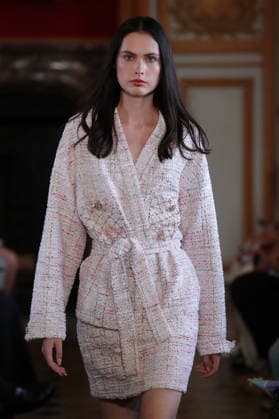 PFW - Nothing Nine Runway A model walks the runway during the Nothing Nine Womenswear Spring Summer 2024 show as part of Paris Fashion Week on October 03, 2023 in Paris, France. Photo by Alain-Gil Gonzalez ABACAPRESS..COM Paris France  Copyright: xGonzalezxAlain-Gil ABACAx