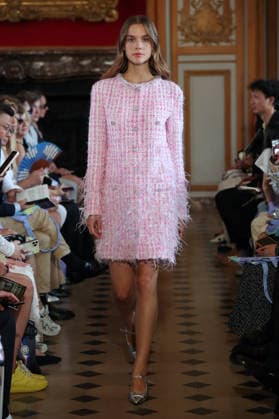 PFW - Nothing Nine Runway A model walks the runway during the Nothing Nine Womenswear Spring Summer 2024 show as part of Paris Fashion Week on October 03, 2023 in Paris, France. Photo by Alain-Gil Gonzalez ABACAPRESS..COM Paris France  Copyright: xGonzalezxAlain-Gil ABACAx