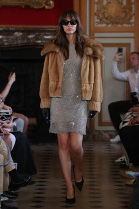 PFW - Nothing Nine Runway A model walks the runway during the Nothing Nine Womenswear Spring Summer 2024 show as part of Paris Fashion Week on October 03, 2023 in Paris, France. Photo by Alain-Gil Gonzalez ABACAPRESS..COM Paris France  Copyright: xGonzalezxAlain-Gil ABACAx
