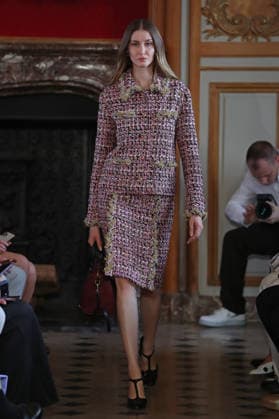 PFW - Nothing Nine Runway A model walks the runway during the Nothing Nine Womenswear Spring Summer 2024 show as part of Paris Fashion Week on October 03, 2023 in Paris, France. Photo by Alain-Gil Gonzalez ABACAPRESS..COM Paris France  Copyright: xGonzalezxAlain-Gil ABACAx