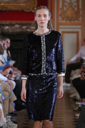 PFW - Nothing Nine Runway A model walks the runway during the Nothing Nine Womenswear Spring Summer 2024 show as part of Paris Fashion Week on October 03, 2023 in Paris, France. Photo by Alain-Gil Gonzalez ABACAPRESS..COM Paris France  Copyright: xGonzalezxAlain-Gil ABACAx