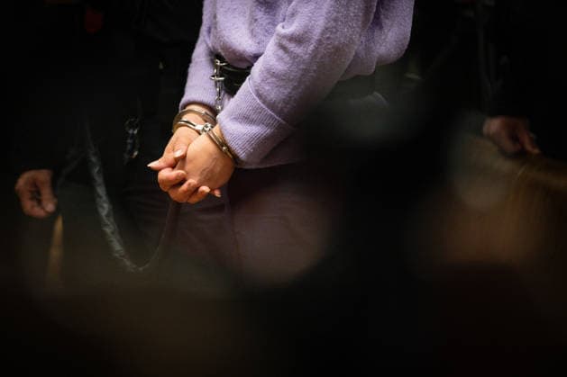 September 30, 2026, Budapest, Budapest, Hungary: German antifa activist MAJA T. stand before the Budapest-Capital Regional Court of Appeal on 30 September, 2026 Budapest Hungary - ZUMAa256 20260930_zip_a256_003 Copyright: xDanielxAlfoldix