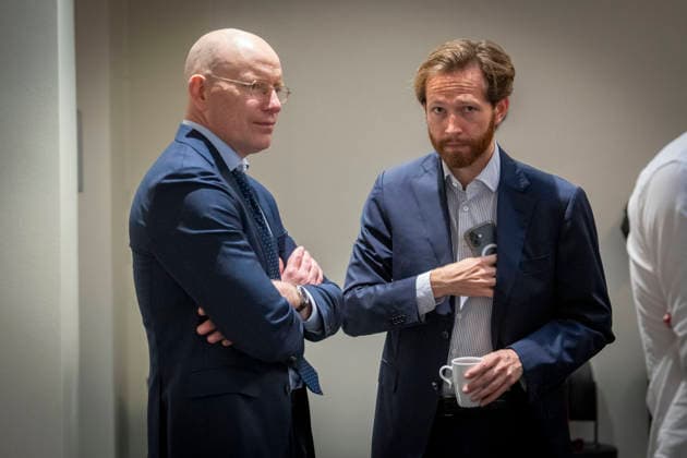 Epstein hearing begins in the Storting, Oslo, September 30, 2026. The authors of the book *Epstein’s Norwegian Network and the Logs That Hid It*, Tore Gjerstad and Gard Oterholdm, are in attendance at a hearing held by the Storting’s Control and Constitutional Committee, which is conducting an open hearing on the practices at th  Copyright: xHeikoxJungex xNTBx