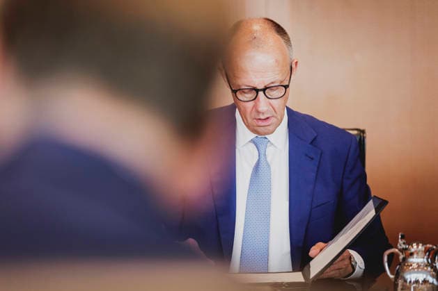 Friedrich Merz (CDU), Federal Chancellor, photographed during a cabinet meeting at the Federal Chancellery in Berlin, September 30, 2026, Berlin, Germany Copyright: xFlorianxGaertnerx
