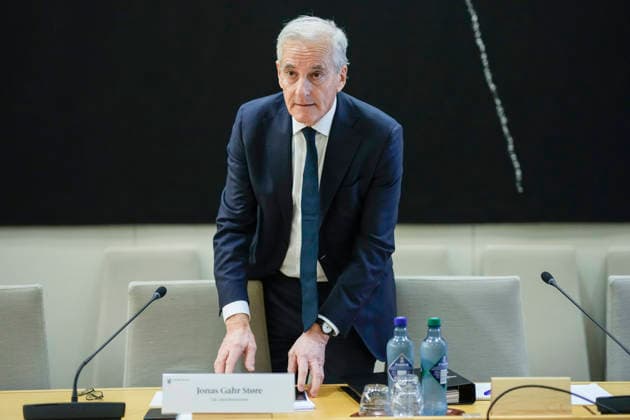 Another hearing on Jeffrey Epstein’s network in Norway Oslo, September 30, 2026 Prime Minister Jonas Gahr Store (Ap) at a hearing held by the Storting’s Control and Constitutional Committee on practices at the Ministry of Foreign Affairs and Jeffrey Epstein’s network in Norway Photo: Cornelius Poppe, NTB Oslo, Norway DsAG7lhWwJ4 EDITORIAL USE ONLY Ref BNC POLDsAG7lhWwJ4 jpg  Copyright: xCorneliusxPoppex xNTBx