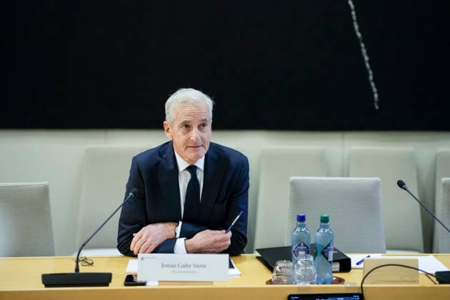 Another hearing on Jeffrey Epstein’s network in Norway, Oslo, September 30, 2026. Prime Minister Jonas Gahr Store (Ap) during the Storting’s Control and Constitutional Committee’s public hearing on practices at the Ministry of Foreign Affairs and Jeffrey Epstein’s network in Norway. Photo: Cornelius Poppe, NTB Oslo, Norway uvY4Ia7Bz1o EDITORIAL USE ONLY Ref BNC POLuvY4Ia7Bz1o jpg  Copyright: xCorneliusxPoppex xNTBx