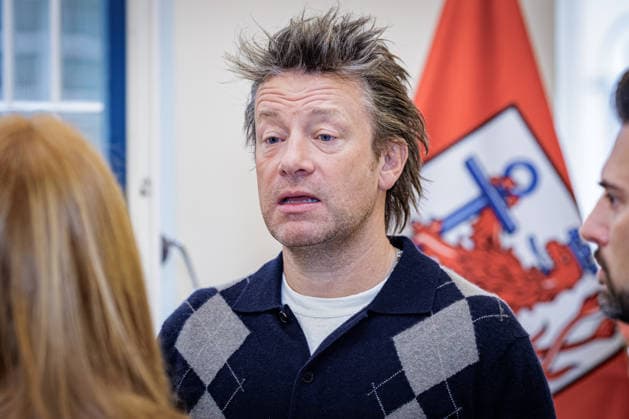 September 30, 2026 Düsseldorf Celebrity chef Jamie Oliver visits Düsseldorf City Hall Düsseldorf City Hall North Rhine-Westphalia Germany