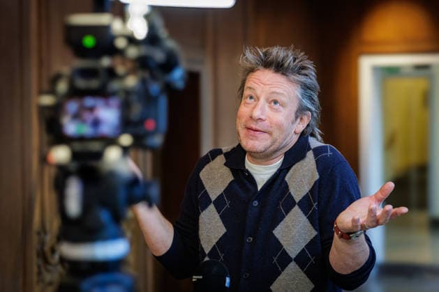 September 30, 2026 Düsseldorf Celebrity chef Jamie Oliver visits Düsseldorf City Hall Düsseldorf City Hall North Rhine-Westphalia Germany