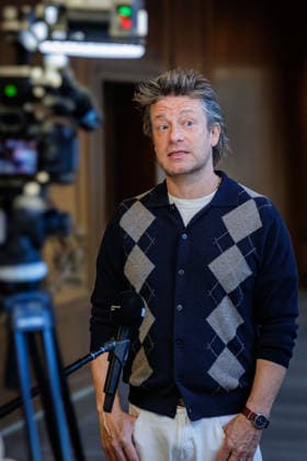 September 30, 2026 Düsseldorf Celebrity chef Jamie Oliver visits Düsseldorf City Hall Düsseldorf City Hall North Rhine-Westphalia Germany