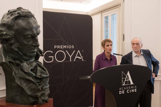 Pamplona will host the 41st edition of the Goya Awards The president of the Spanish Academy of Motion Picture Arts and Sciences, Fernando Méndez Leite, and the president of the Autonomous Community of Navarre, María Chivite, during the ceremony announcing the city that will host the 41st edition of the Goya Awards on September 30, 2026, in Madrid, Spain, September 30, 2026 Diego Radamé Spain  Copyright: xDiegoxRadamÃ sx 7809906