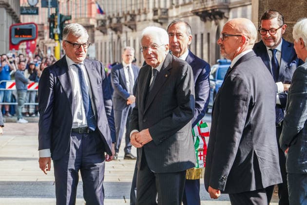 IPA89136424 - MILAN, September 30, 2026 President of the Republic Sergio Mattarella at Milan™s Teatro alla Scala for the celebrations marking the 120th anniversary of the CGIL labor union. Pictured: President of the Republic Sergio Mattarella™s arrival.  Copyright: xEmanuelexRobertoxDexCarlix xx IPA89136424