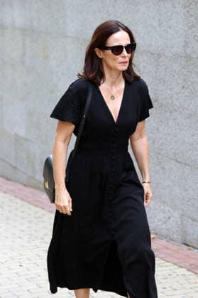 Family and friends bid farewell to filmmaker Gonzalo Suárez. Actress Aitana Sánchez Gijón arrives at the funeral home to say her final goodbyes to filmmaker Gonzalo Suárez, on September 30, 2026, in Madrid, Spain CELEBRITIES FUNERAL HOME DEATH FILMMAKER Ángel Díaz Brin Madrid Madrid Spain  Copyright: xÃngelxDiazxBrinasx 7810009