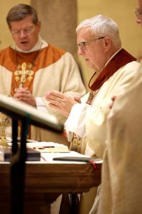 Stephan Burger and Heiner Koch at the church service on the third day of the fall plenary assembly of the German Bishops Conference at St. Michael s Church in Fulda, September 30, 2026 Foto:xP.xBackx xFuturexImagex bischofskonferenz_6720