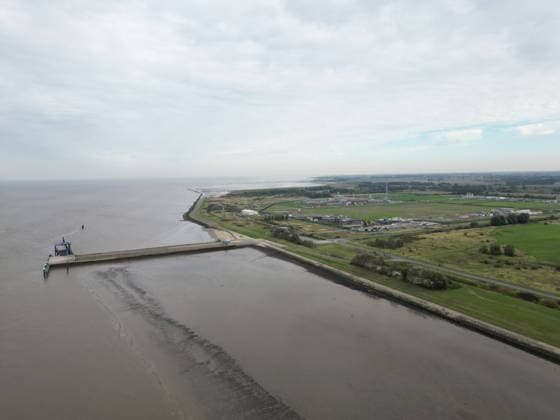 A military port for the Navy is to be built at Rysumer Nacken. View of Rysumer Nacken. A new military port for the Navy is to be built in Emden, East Frisia. The new naval port will require 40 Copyright: xdiebildwerftx
