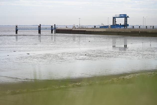 A military port for the Navy is to be built at Rysumer Nacken. View of Rysumer Nacken. A new military port for the Navy is to be built in Emden, East Frisia. The new naval port will require 40 Copyright: xdiebildwerftx