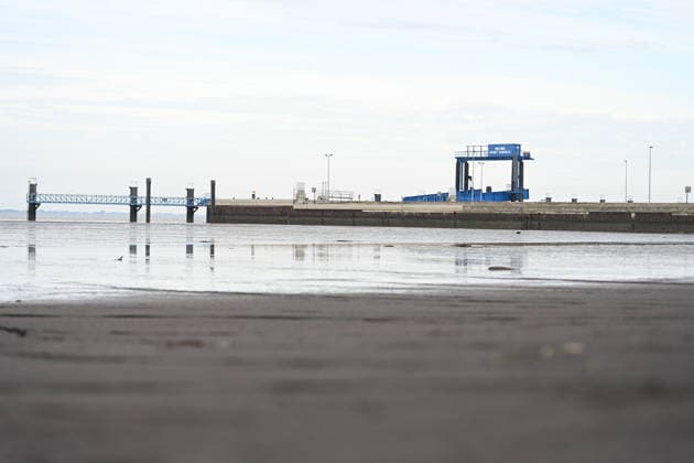 A military port for the Navy is to be built at Rysumer Nacken. View of Rysumer Nacken. A new military port for the Navy is to be built in Emden, East Frisia. The new naval port will require 40 Copyright: xdiebildwerftx