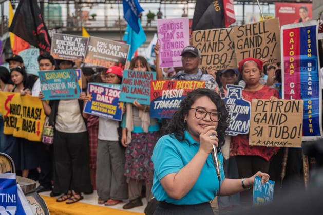 September 30, 2026, Quezon City, Quezon, Philippines: Hundreds of Filipinos took to the streets of Manila to support the Public Transportation Workers such as drivers and operators as they end their 2-day strike against rising fuel costs. The protest in Manila is one of the many protests and strikes happening across the country as oil prices continue to soar, days after the approved increase of fare in public transportaion. Quezon City Philippines - ZUMAy102 20260930_zip_y102_005 Copyright: xKenosisxYapx