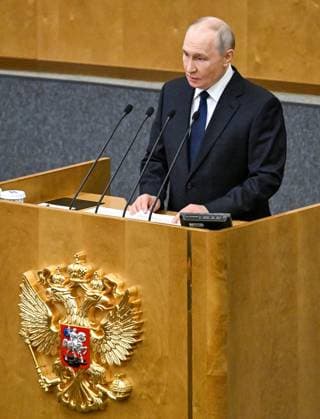 Russia Parliament 9254551 30.09.2026 Russian President Vladimir Putin speaks during the first plenary session of Russia s ninth State Duma, the lower house of parliament, in Moscow, Russia. Maksim Blinov Sputnik Moscow Russia  Copyright: xMaksimxBlinovx