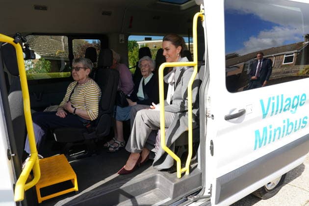 The Princess of Wales visited West Sussex Minibus, a volunteer-led community transport group, which acts as a vital lifeline for people who cannot easily access public transport due to isolation, mobility challenges or financial barriers. The Princess™s visit highlighted the role community transport plays in bringing people together. .Pool picture: Arthur Edwards. The Sun, Credit:Unknown PA ROTA - B68 Avalon  Copyright: xUnknownx xPAxROTAx-xB68x xAvalonx 1139455989